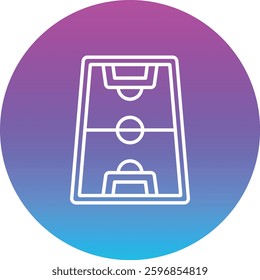 Football Field vector icon. Can be used for printing, mobile and web applications.
