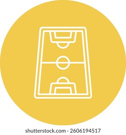 Football Field vector icon. Can be used for printing, mobile and web applications.
