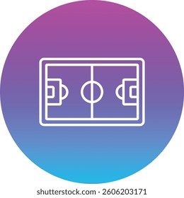Football Field vector icon. Can be used for printing, mobile and web applications.