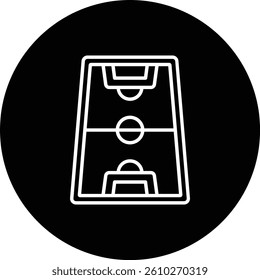 Football Field vector icon. Can be used for printing, mobile and web applications.