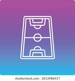 Football Field vector icon. Can be used for printing, mobile and web applications.
