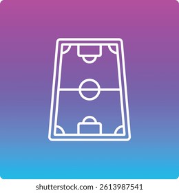 Football Field vector icon. Can be used for printing, mobile and web applications.