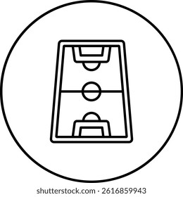 Football Field vector icon. Can be used for printing, mobile and web applications.