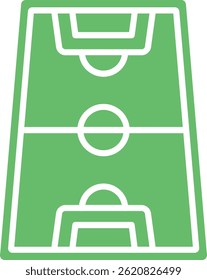 Football Field vector icon. Can be used for printing, mobile and web applications.