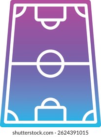 Football Field vector icon. Can be used for printing, mobile and web applications.