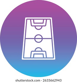 Football Field vector icon. Can be used for printing, mobile and web applications.