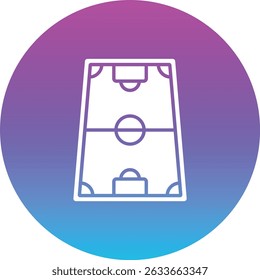 Football Field vector icon. Can be used for printing, mobile and web applications.