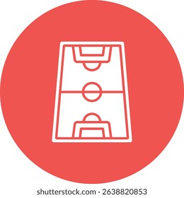 Football Field vector icon. Can be used for printing, mobile and web applications.