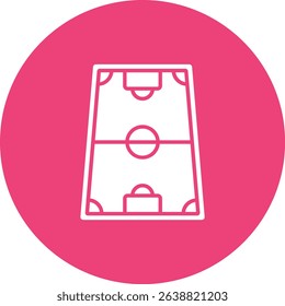 Football Field vector icon. Can be used for printing, mobile and web applications.