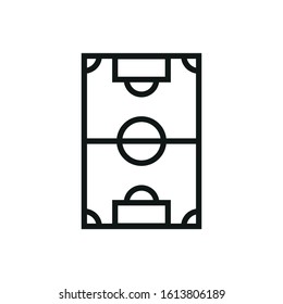 football field vector icon on white background