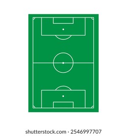 Football field vector icon. Soccer field illustration sign. Football symbol. Soccer logo.