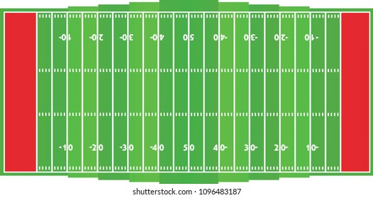 Football field. vector illustration