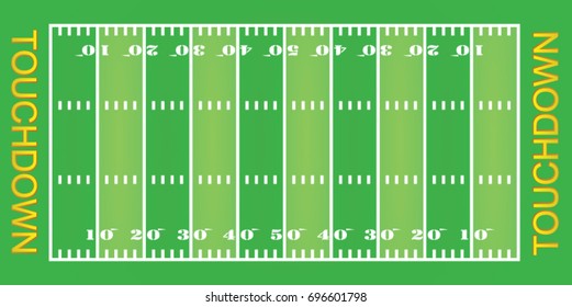 Football Field Vector Illustration Stock Vector (Royalty Free ...