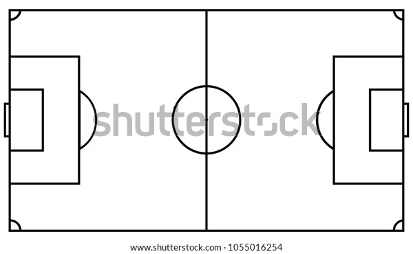 Football Field Vector Illustration Eps 10 Stock Vector (Royalty Free ...