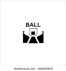 Football field vector logo design