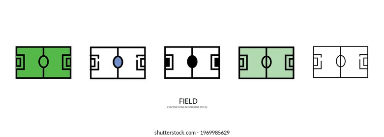football field vector type icon