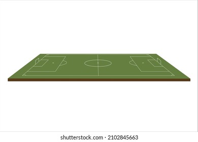 Football Field with white line Vector illustration, Soccer Field, Football Pitch