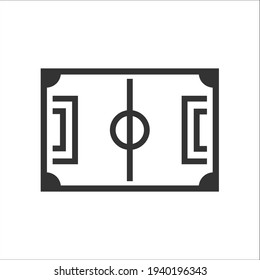 Football filed icon, Vector graphics