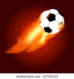 Football in the fire
