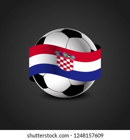 Football flag design vector