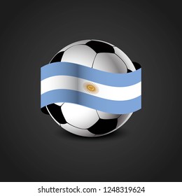 Football flag design vector