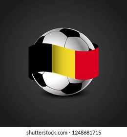 Football flag design vector