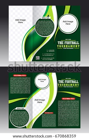 football flyer magazine design
