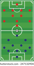Football Formation Competition Green Field