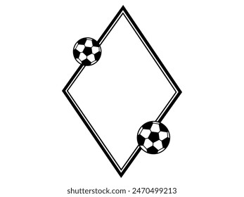 Football Frame Outline Background Illustration