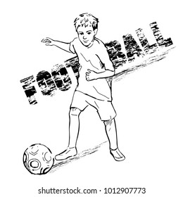 
Football game. Ball