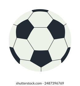 Icono plano de la bola del juego del fútbol aislado en fondo transparente