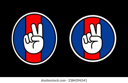 Football game sport championship fan sticker to Paris, France.