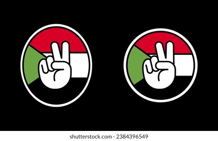 Football game sport championship fan sticker to Sudan.