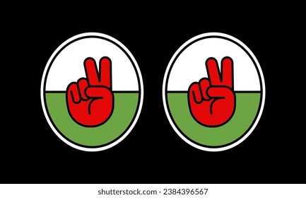 Football game sport championship fan sticker to Wales.