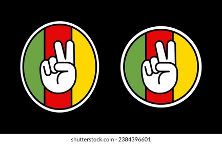 Football game sport championship fan sticker to Cameroon.