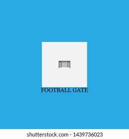 football gate icon sign signifier vector