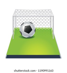 football gate vector flat icon