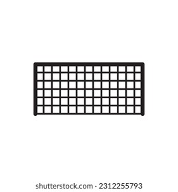 Football gate vector icon. Soccer gate flat sign design. Gates symbol pictogram. UX UI icon
