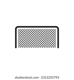 Football gate vector icon. Soccer gate flat sign design. Gates symbol pictogram. UX UI icon