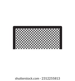 Football gate vector icon. Soccer gate flat sign design. Gates symbol pictogram. UX UI icon