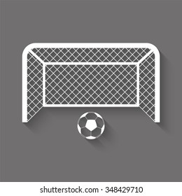 football gates vector icon with shadow