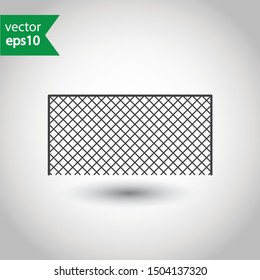 Football gates vector icon. Soccer gate sign. Flat pictogram symbol