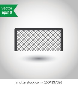 Football gates vector icon. Soccer gate sign. Flat pictogram symbol