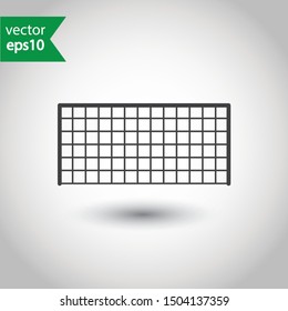 Football gates vector icon. Soccer gate sign. Flat pictogram symbol