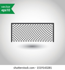 Football gates vector icon. Soccer gate sign. Flat pictogram symbol