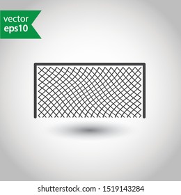 Football gates vector icon. Soccer gate sign. Flat pictogram symbol