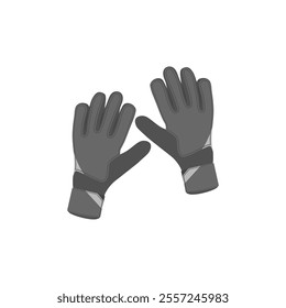 Football Gloves, Sport Equipment Vector Illustration Isolated