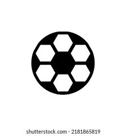 Football With Glyph Icon Illustration