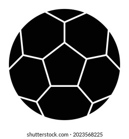 Football Glyph Style vector icon which can easily modify or edit 