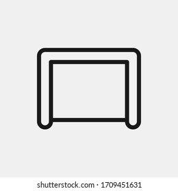 Football goal icon isolated on background. Soccer gate symbol modern, simple, vector, icon for website design, mobile app, ui. Vector Illustration